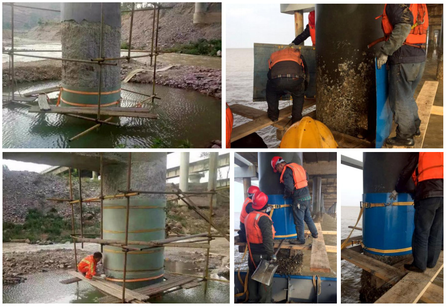 Fiberglass Sleeve Underwater Corrosion Reinforcement Technology